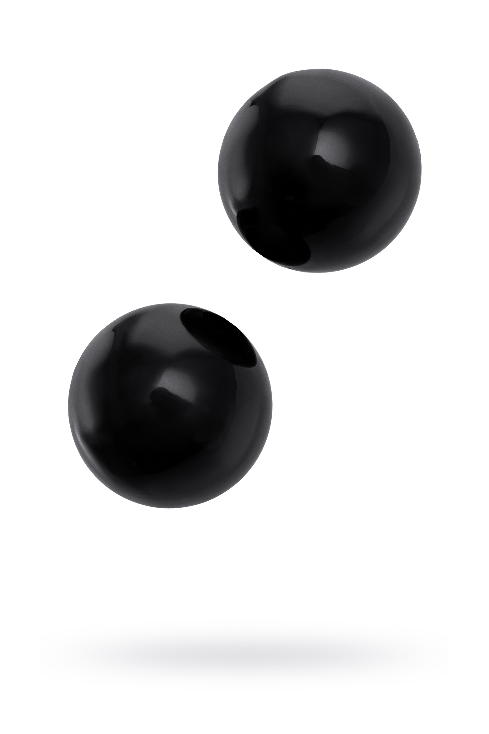 Вагинальные шарики Sexus Glass, Черные, 3,2 см, Ø 2,5