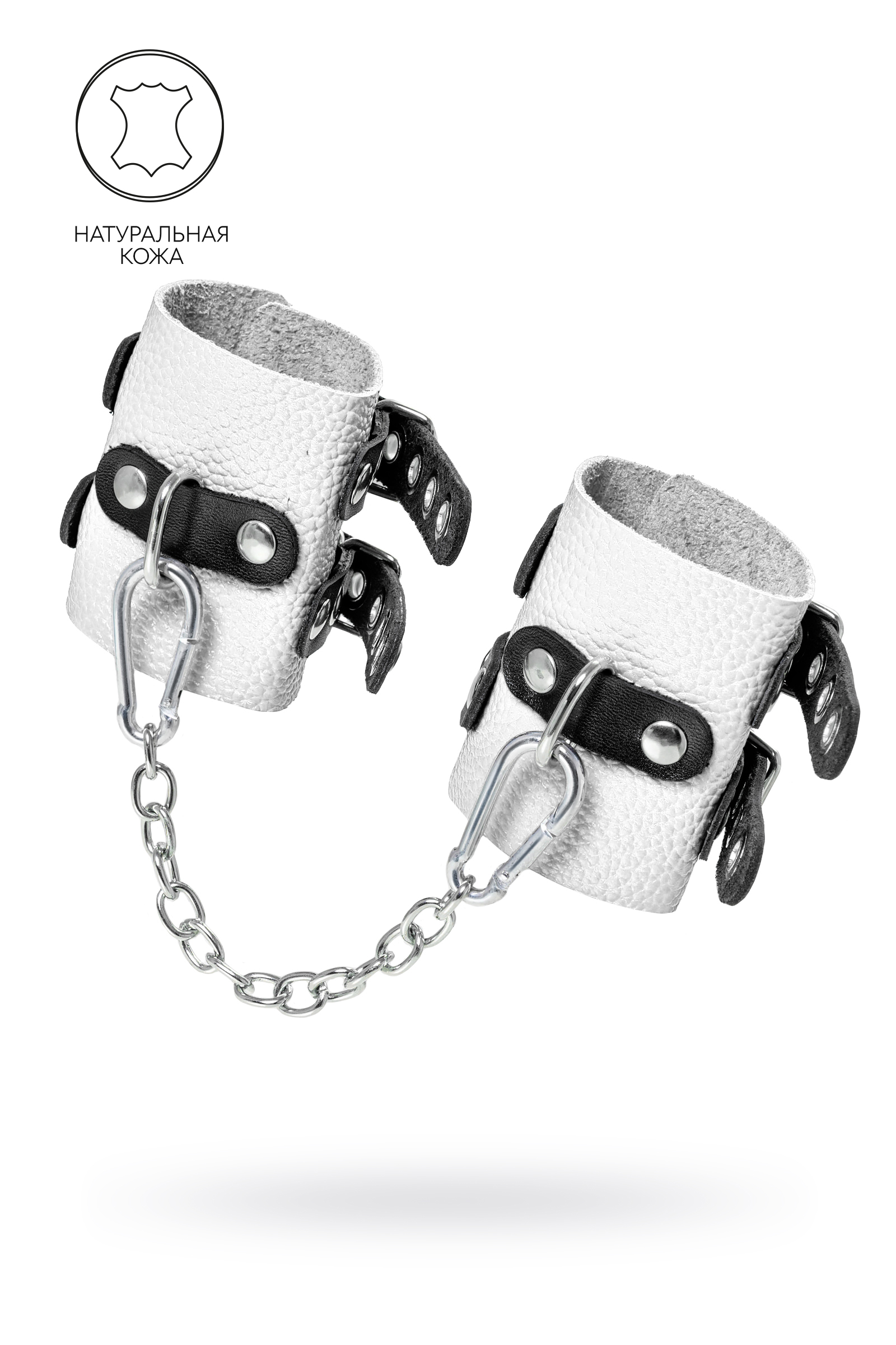 Наручники Pecado BDSM с двумя ремешками с люверсами,мягкие