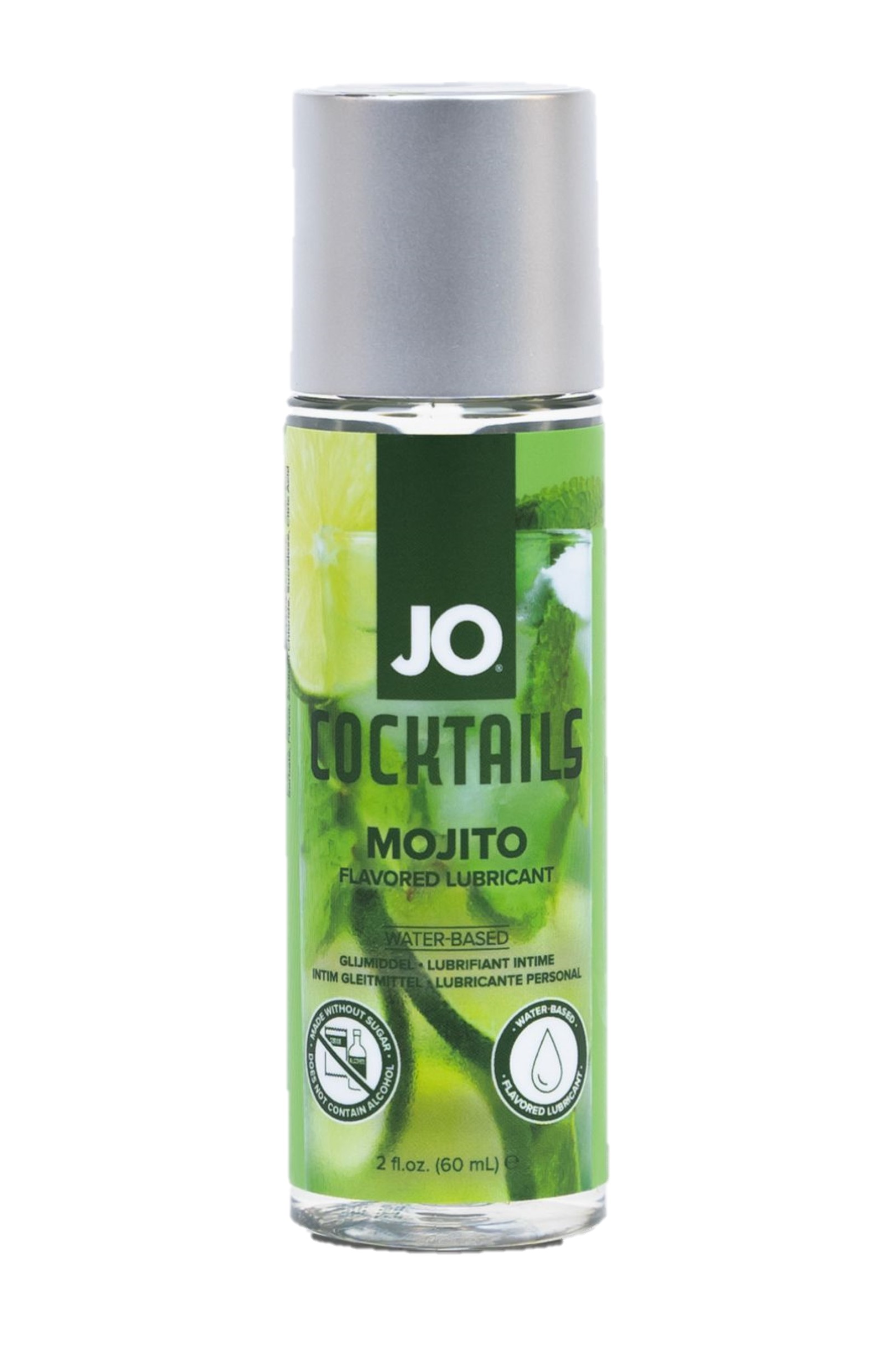 Съедобный лубрикант со вкусом коктейля «Мохито» JO H2O MOJITO, 60 мл