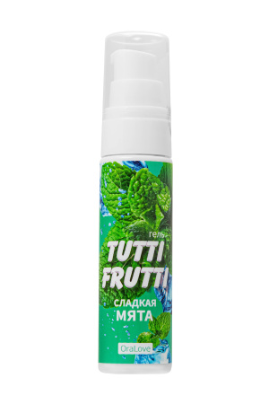 Гель съедобный  TUTTI-FRUTTI для орального секса со вкусом сладкой мяты 30г.
