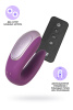 Многофункциональный стимулятор для пар Satisfyer Partner Double Fun, силикон, фиолетовый, 18 см