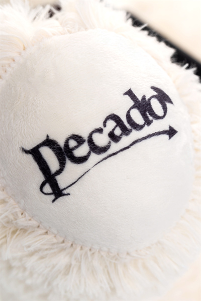 Бандажный набор Медведь белый Pecado BDSM (маленькая распорка, наручники), натуральная кожа, черный