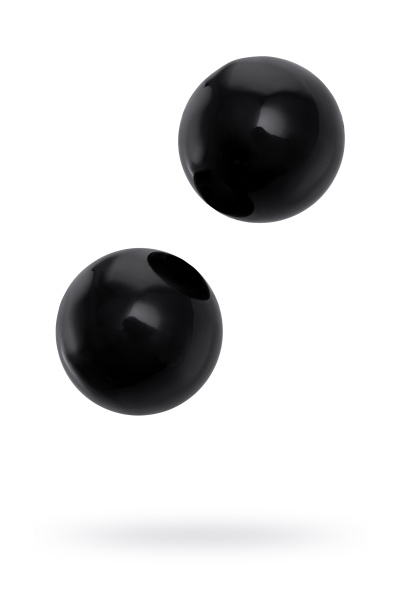 Вагинальные шарики Sexus Glass, Черные, 3,2 см, Ø 2,5