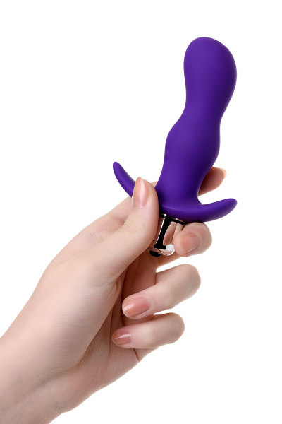 Втулка анальная с вибрацией TOYFA A-Toys, фиолетовая, 11,2 см, Ø 2,7