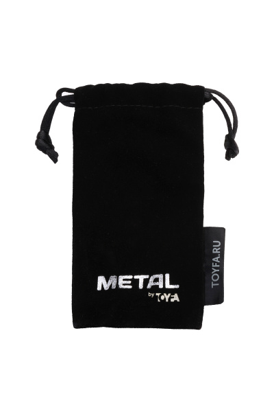 Анальная втулка TOYFA Metall , металл, золотая, с красным кристаллом, 7 см, Ø 2,8 см, 50 г