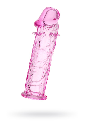 Насадка A-Toys by TOYFA, TPE, розовый, 12,5 см