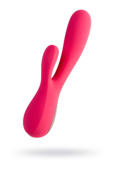 Нереалистичный вибратор Satisfyer Mono Flex, красный, 11,0 см, Ø 4,0
