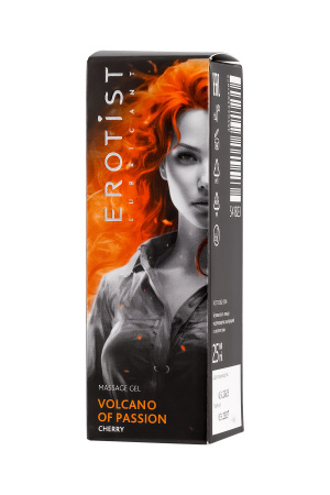 Гель Erotist с эффектом вибрации VOLCANO OF PASSION: CHERRY (со вкусом вишни), 25 мл