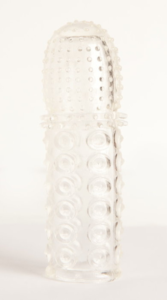 Насадка гелевая Toyfa, Прозрачная, 13,5 см, Ø 3