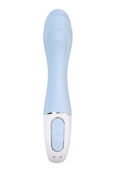 Нереалистичный вибратор Satisfyer Air Pump Vibrator 5, голубой