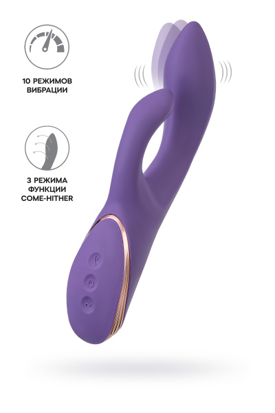 Виброкролик JOS Fingie, силикон, фиолетовый, 21,6 см