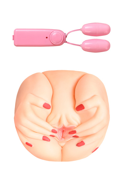 Вибромастурбатор TOYFA Juicy Pussy  реалистичный (вагина и анус)