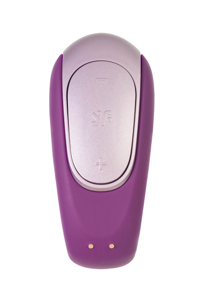 Многофункциональный стимулятор для пар Satisfyer Partner Double Fun, силикон, фиолетовый, 18 см