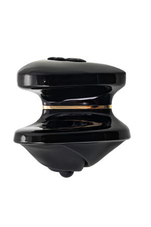 Вибратор Mystim Heart ́s Desire с электростимуляцией, силикон, черный, 6,7 см