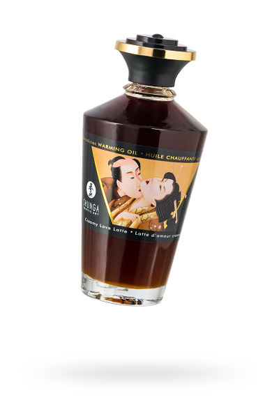 Массажное масло возбуждающее Shunga Сливочный любовный латте,  натуральное 100 мл