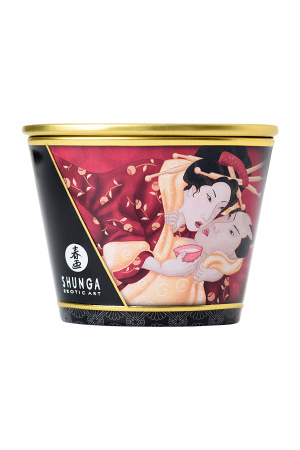 Массажная свеча Shunga, Клубника и шампанское, 170 мл