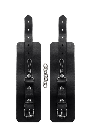 Наручники однослойные Pecado BDSM, натуральная кожа, черные