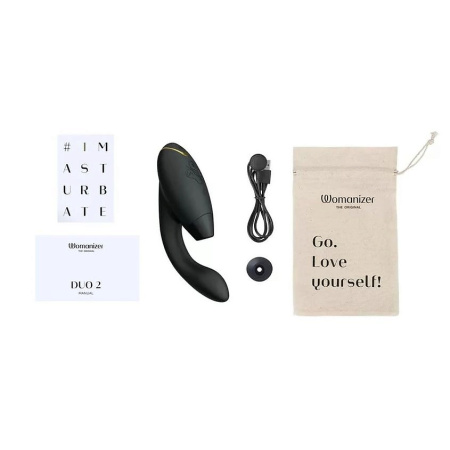 Бесконтактный клиторальный стимулятор Womanizer DUO 2, черный