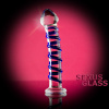 Фаллоимитатор Sexus Glass,стекло, прозрачный, 17 см